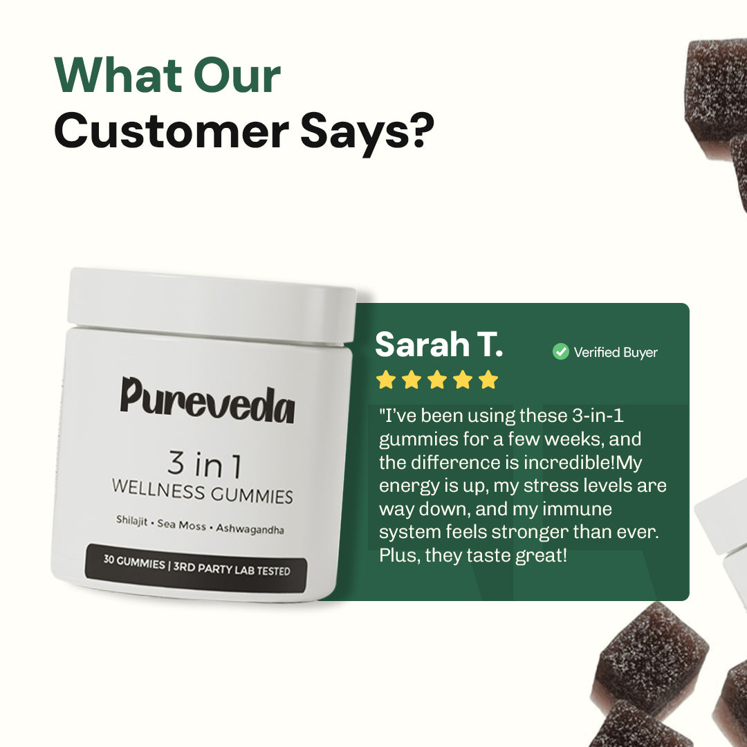 PureVeda™️ 3-in-1 Wellness Gummies