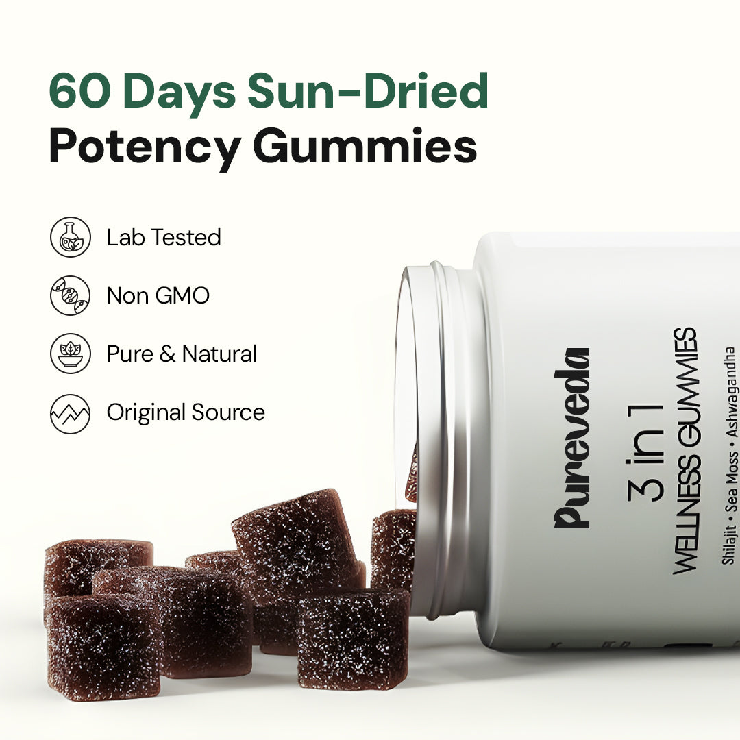 PureVeda™️ 3-in-1 Wellness Gummies