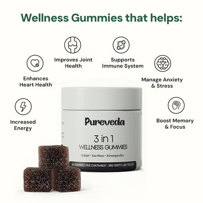 PureVeda™️ 3-in-1 Wellness Gummies