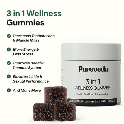 PureVeda™️ 3-in-1 Wellness Gummies